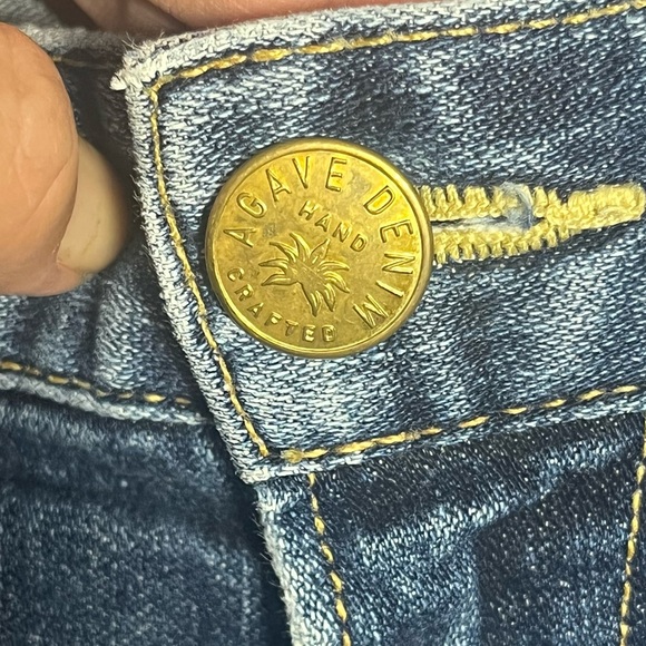 Agave Denim Size 34 No. 11 Denim Jeans Classic Fit Malibu Dark Broken Twill Flex - Picture 9 of 15